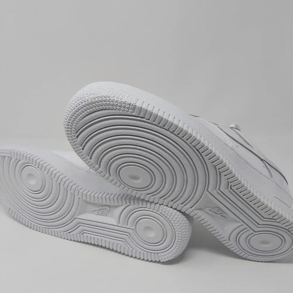 Nike Air Force 1 Low BG Triple White Patent Leather Kid's 4Y Women's 5.5